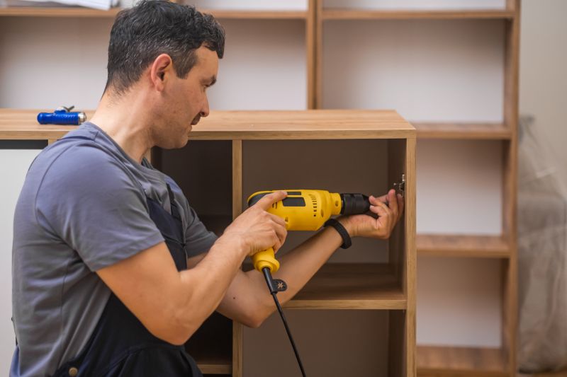 Built In Bookshelves Installation in Durham, NC